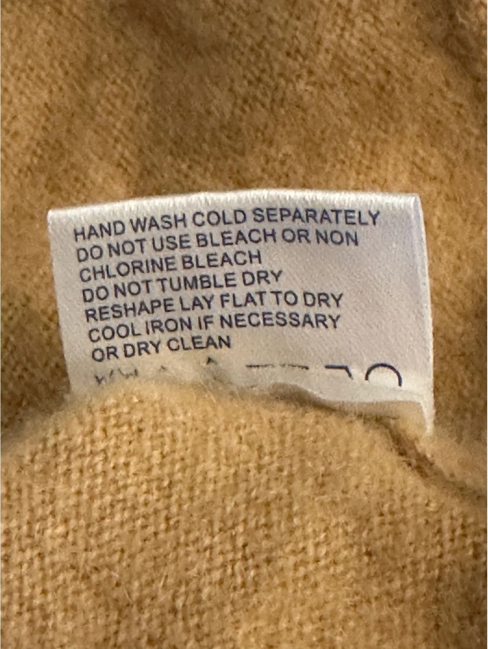 Tyler Boe Cashmere Twofer Sweater In Tan Sz L